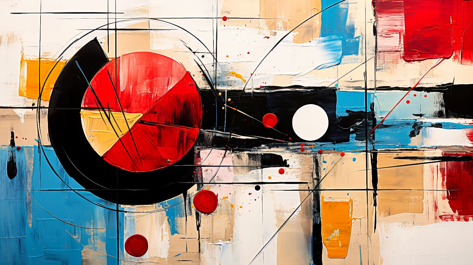 Alsingbago Large Abstract Canvas Wall Art