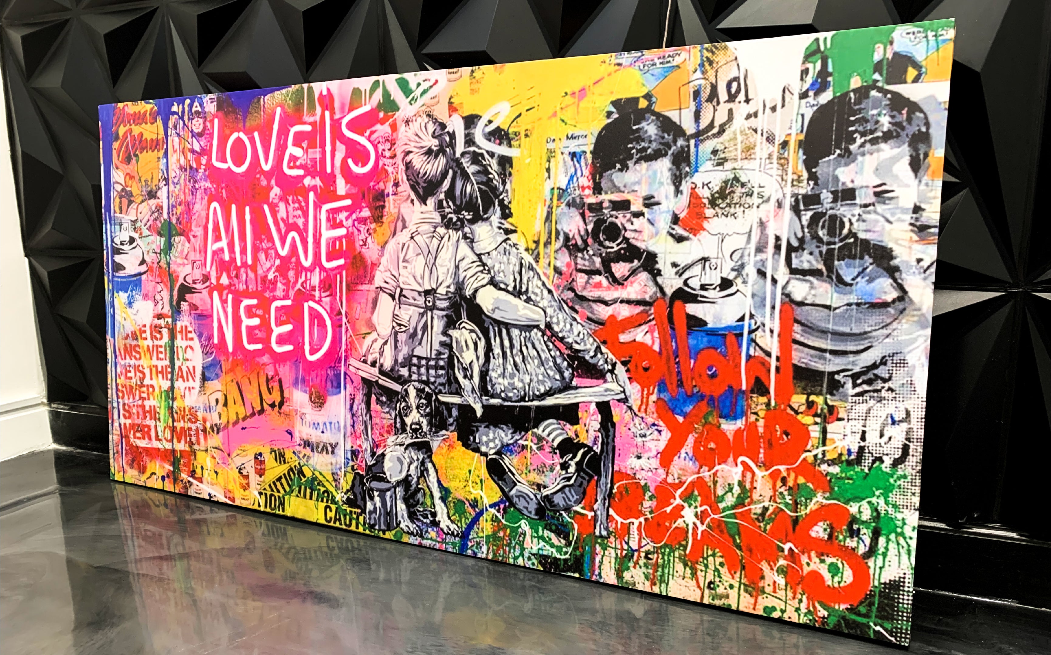 LOVE IS ALL WE NEED Graffiti Art