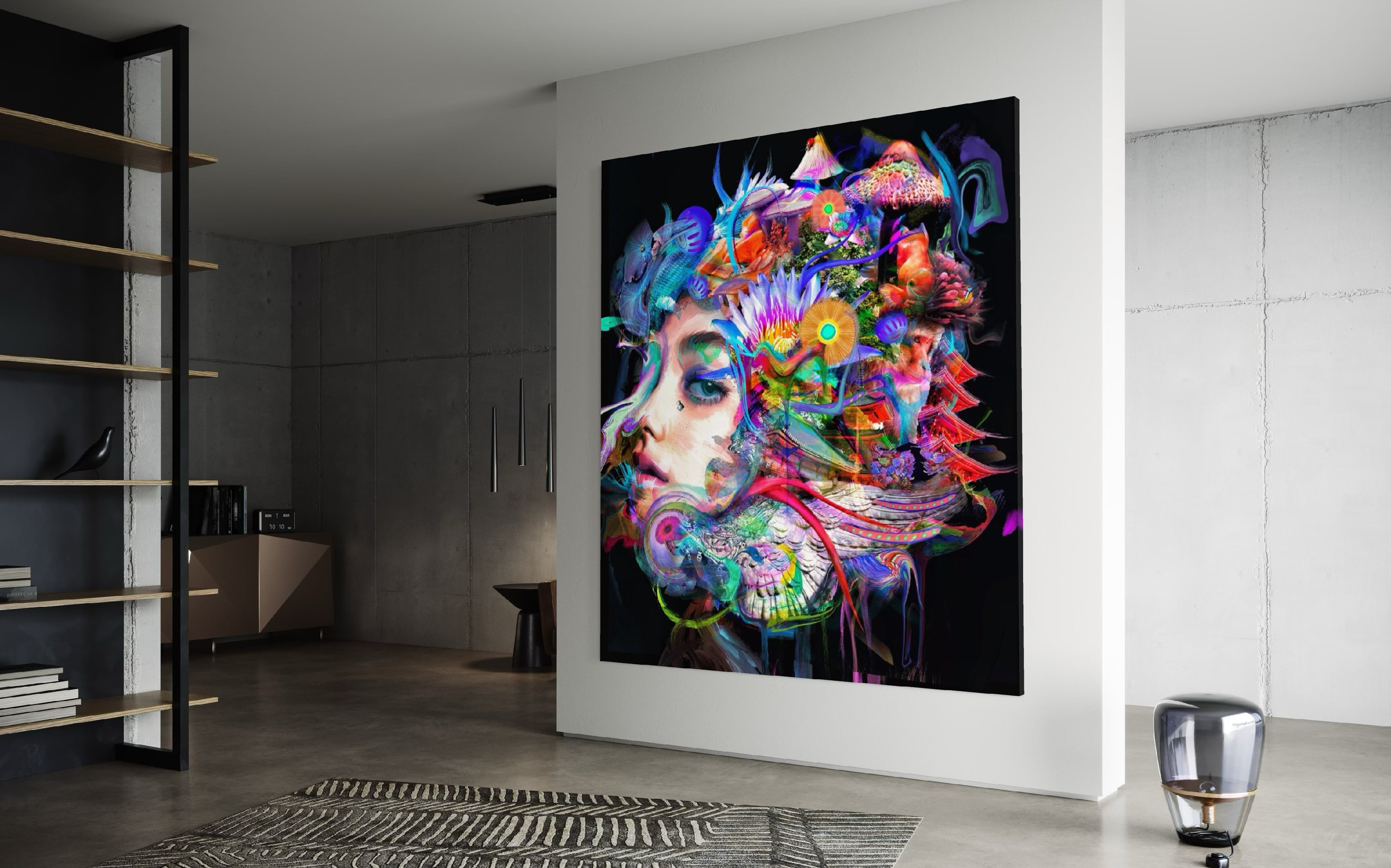 Paint Art Canva Poster And Wall Art Print Picture Modern Home Bedroom Decor