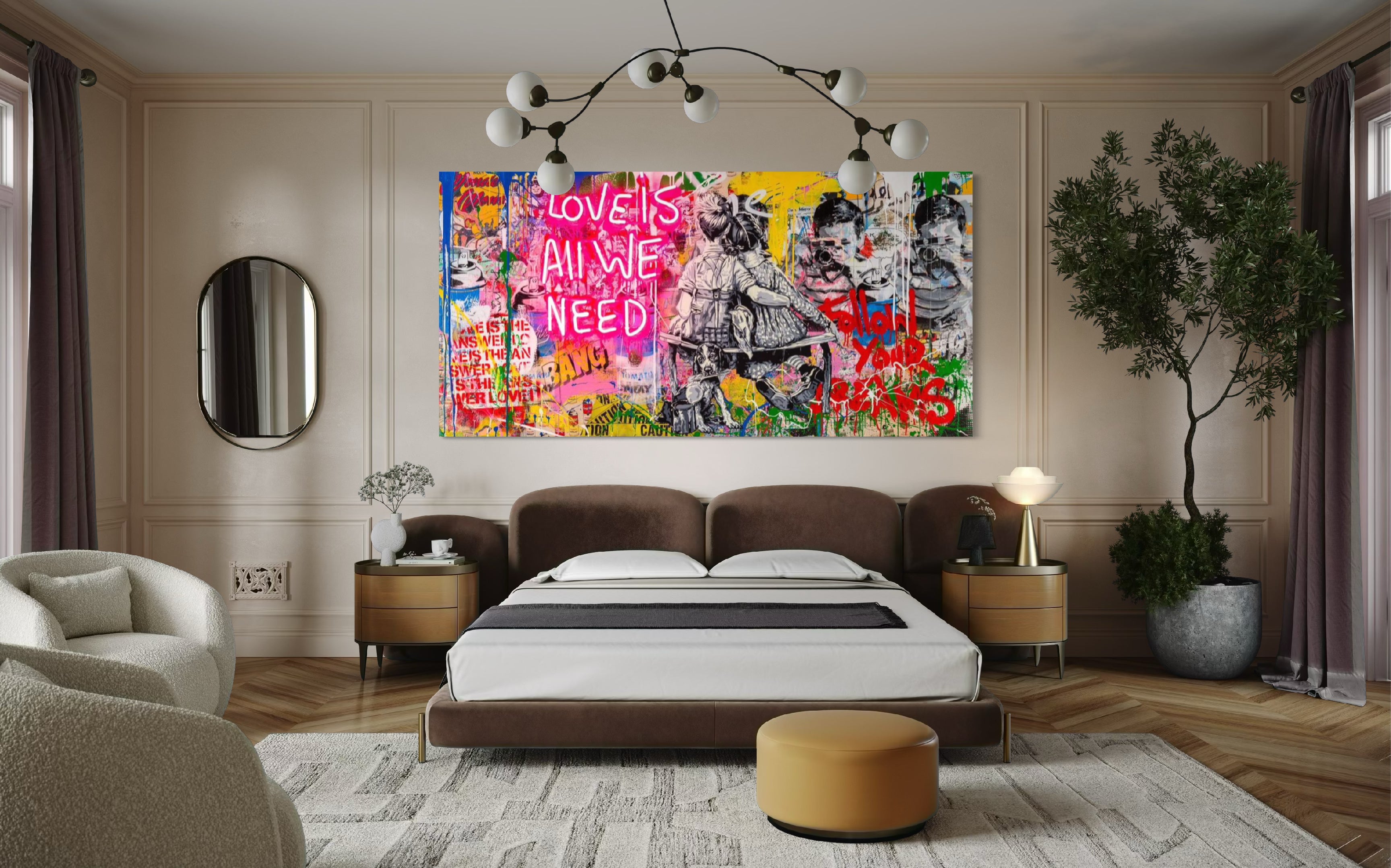 LOVE IS ALL WE NEED Graffiti Art