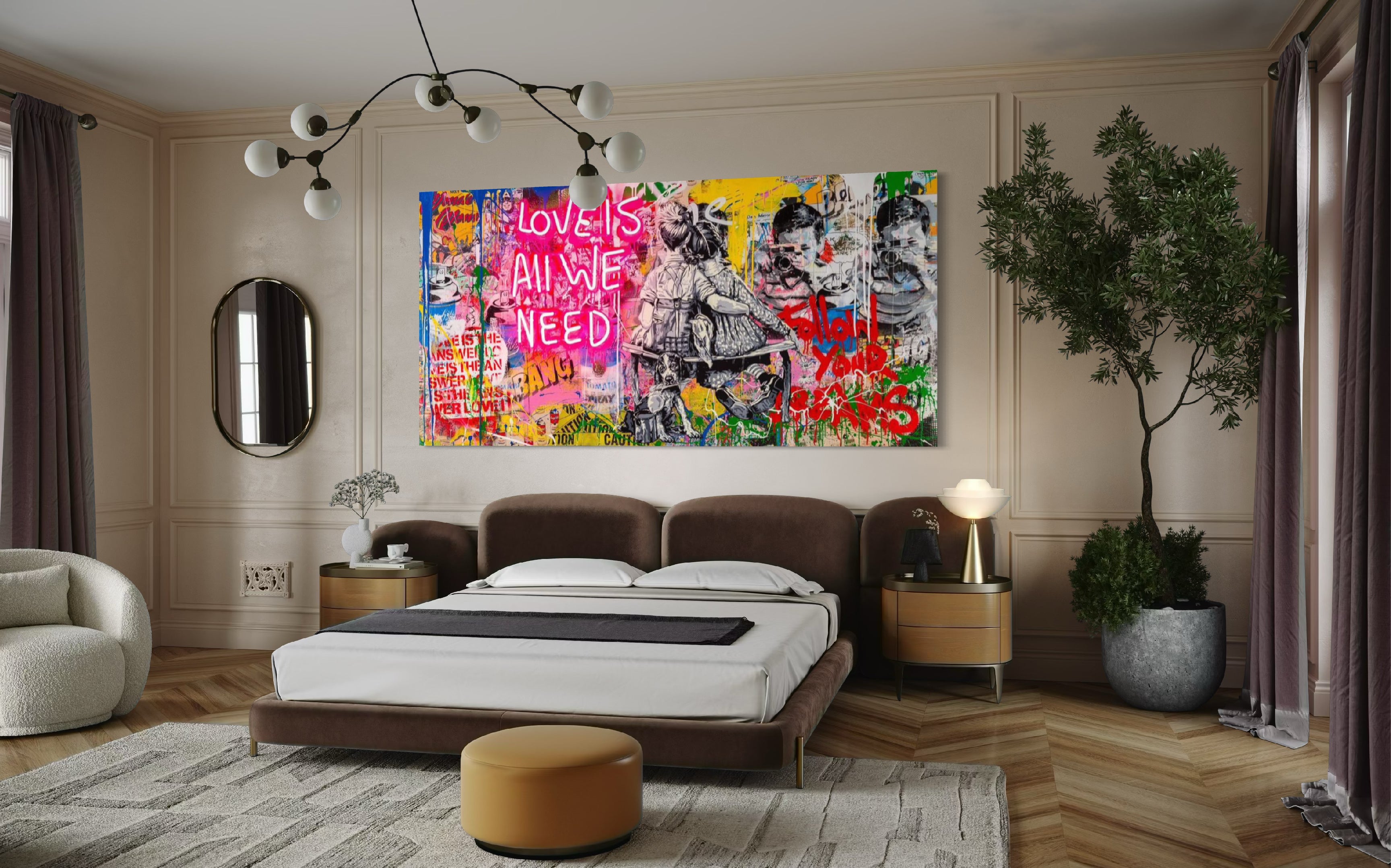 LOVE IS ALL WE NEED Graffiti Art