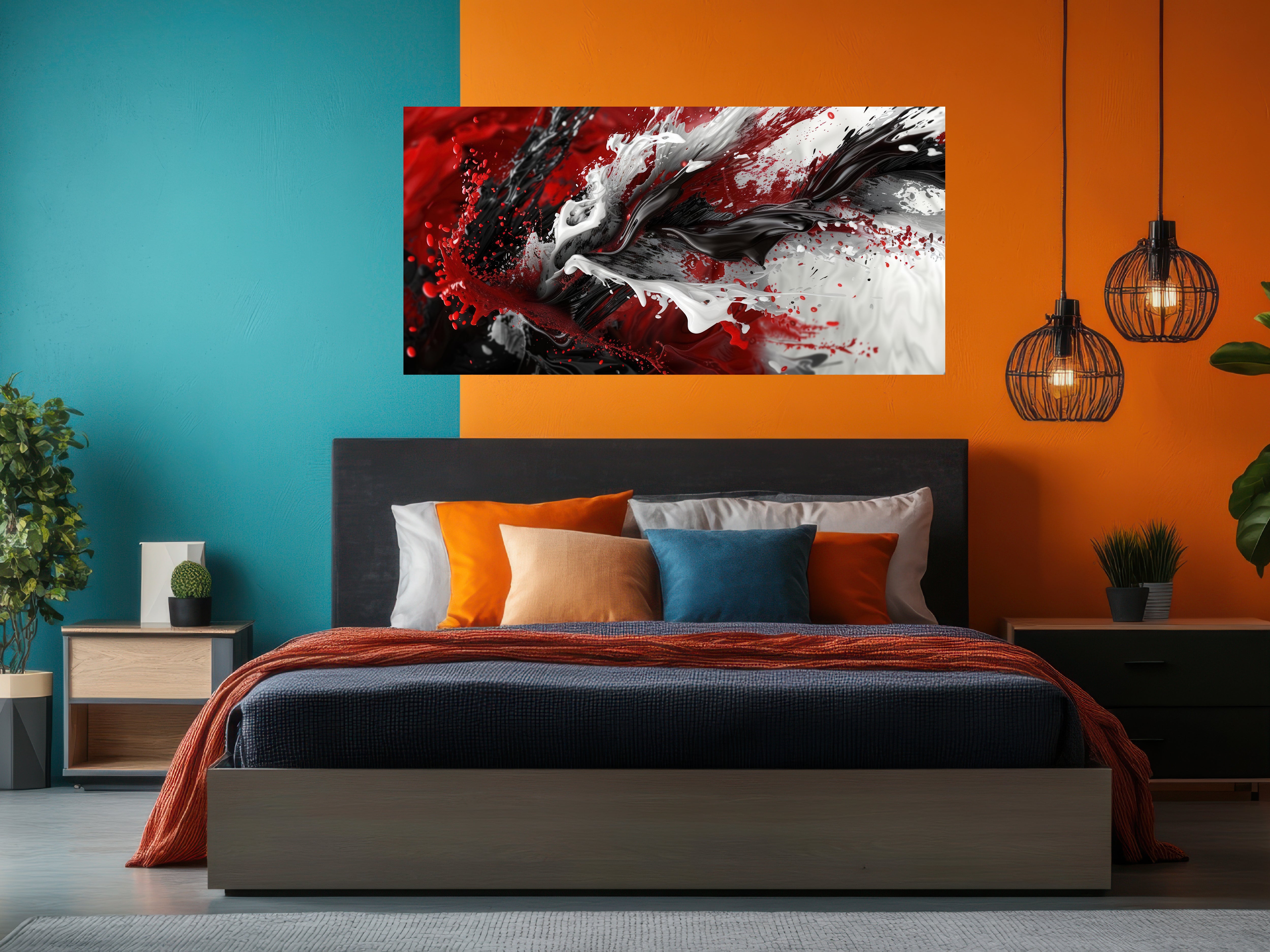 Vibrant color palette abstract