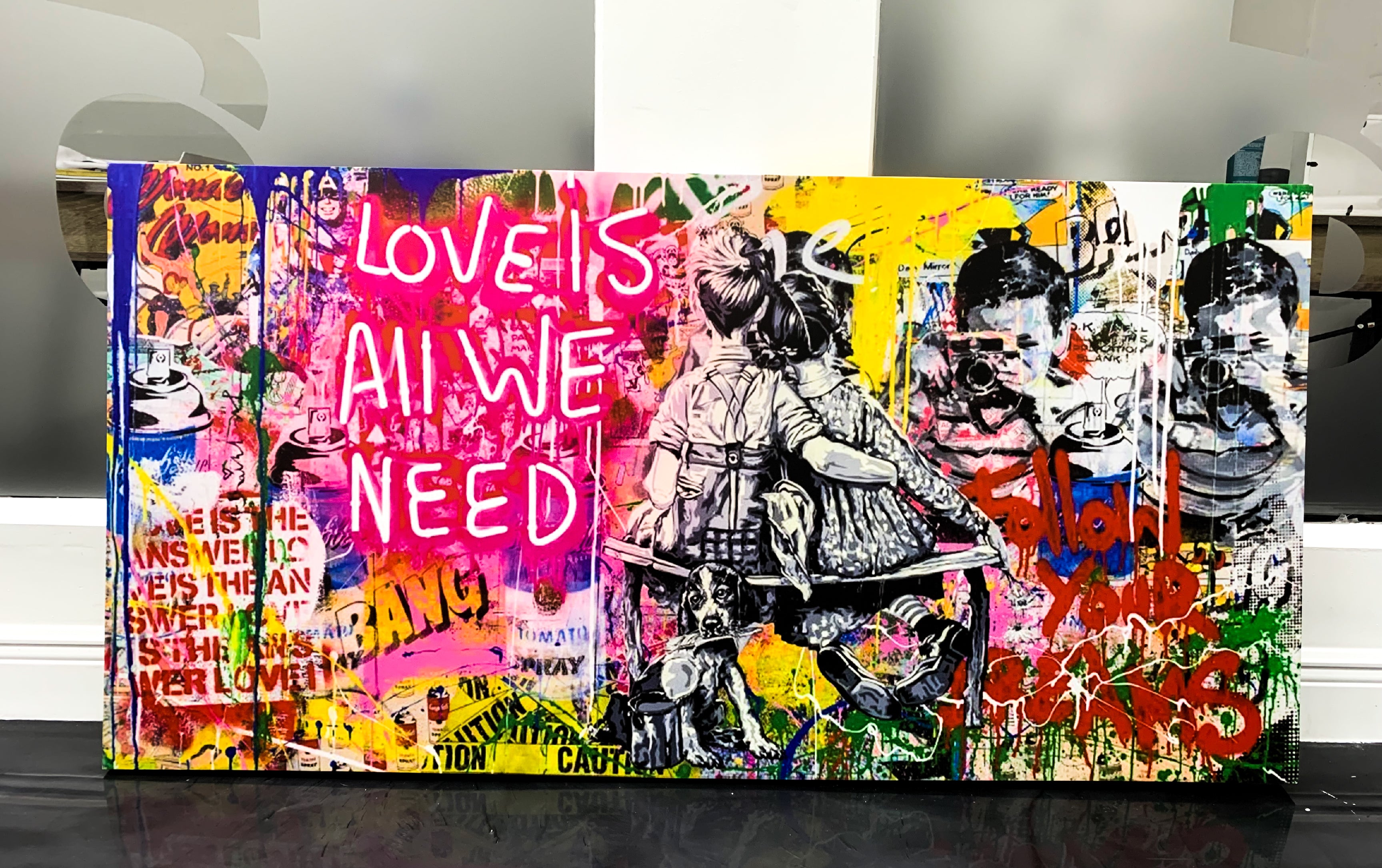 LOVE IS ALL WE NEED Graffiti Art