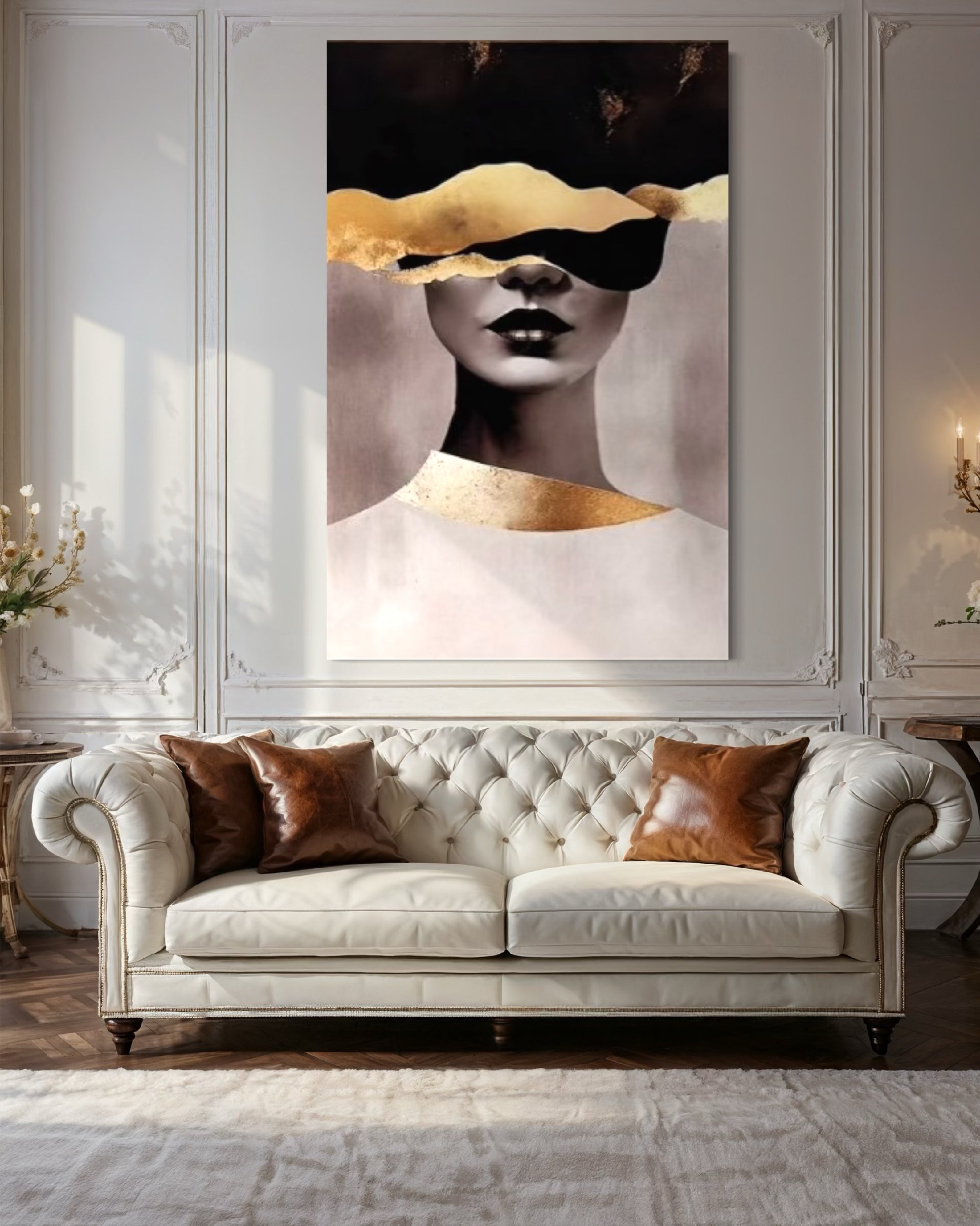 Woman Modern Canvas ,Modern Painting, Wall Art