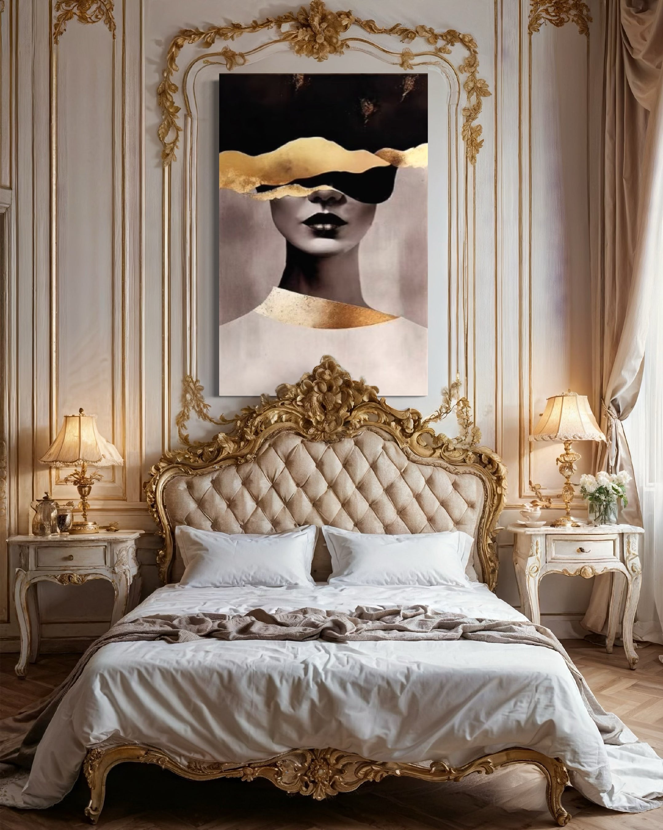 Woman Modern Canvas ,Modern Painting, Wall Art