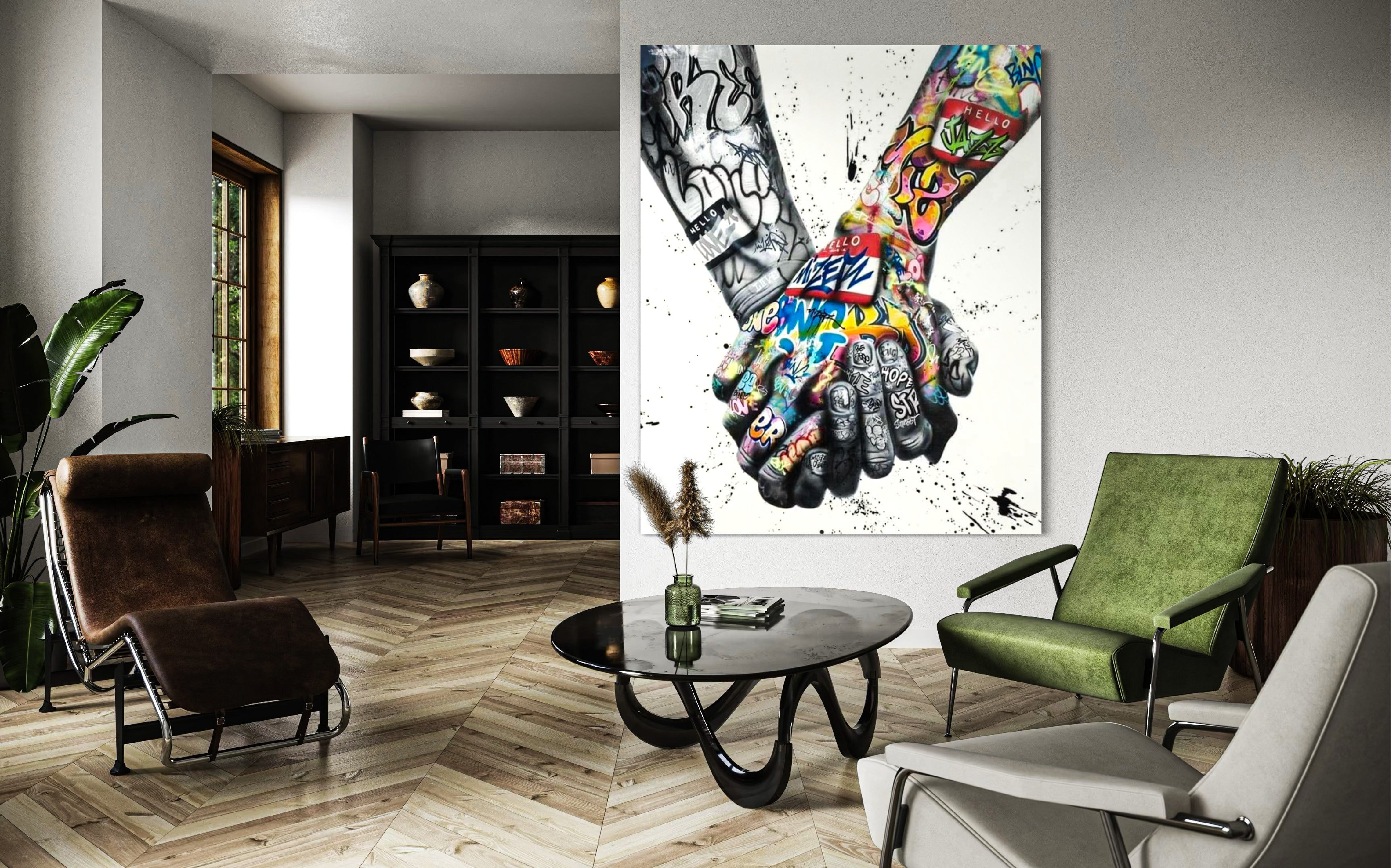 Graffiti Wall Art Colorful Wall Art