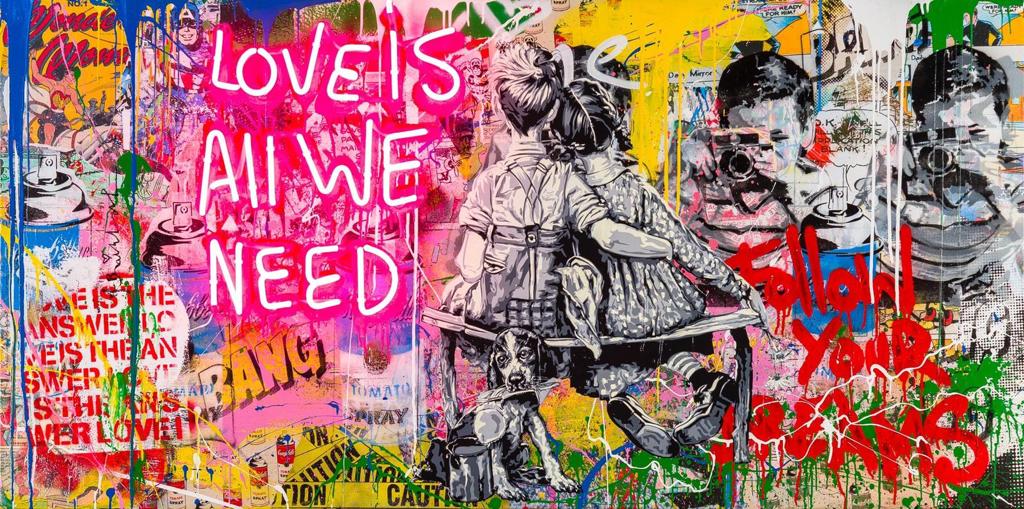 LOVE IS ALL WE NEED Graffiti Art
