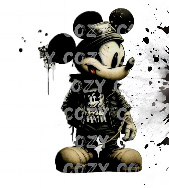 Mickey e Splash of color, Cartoon Characters Canvas