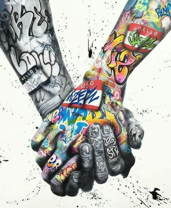 Graffiti Wall Art Colorful Wall Art