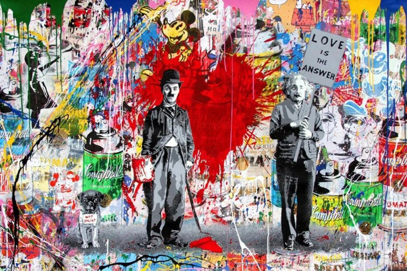 All We need is love Graffiti Canvas Art
