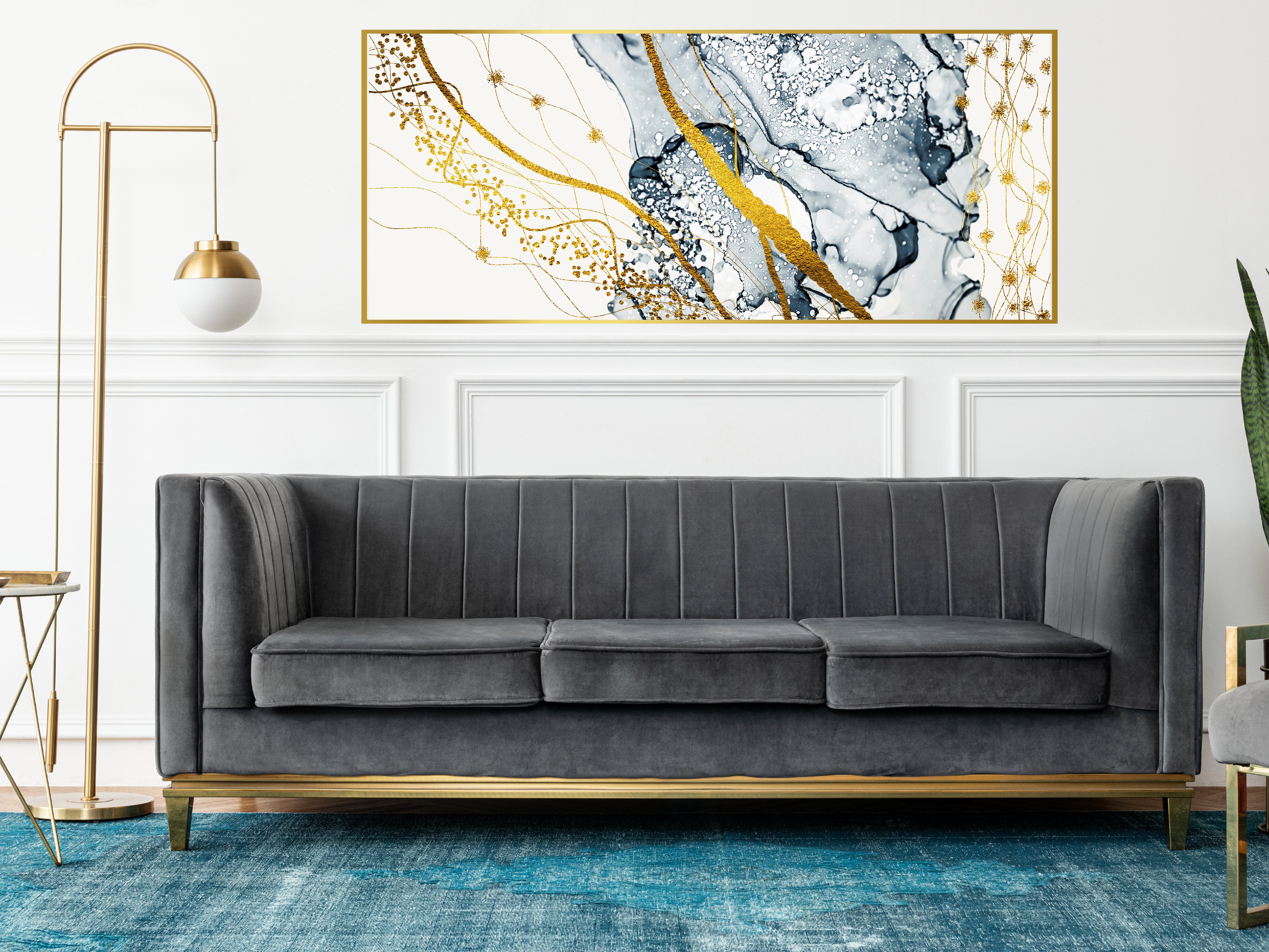 Abstract Texture Pattern Marble Acrylic Frame